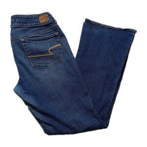 Women's American Eagle Artist Flare Jeans Size 12 Stretch  Artsy